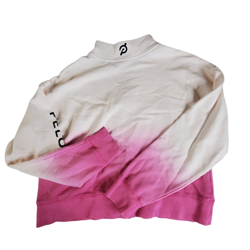 Peloton Ombre Half Zip Large Pink Pullover Sweatshirt #224 - Picture 6 of 7